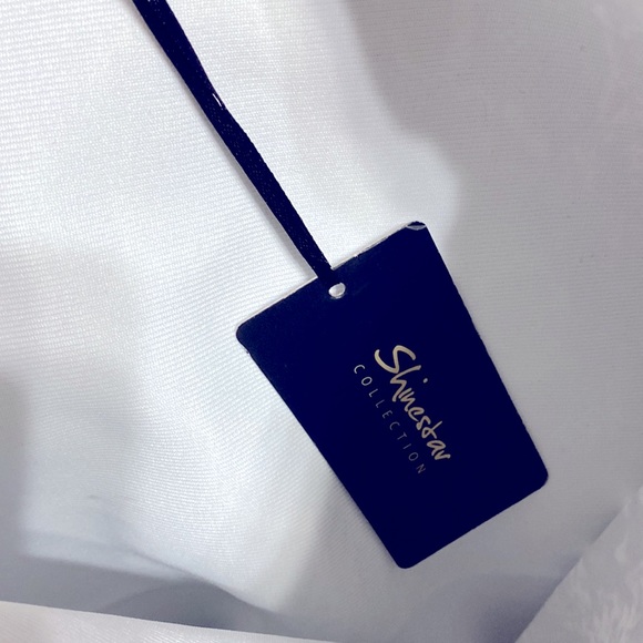 NEW Shinestar Collection size Small royal blue black white snake print skirt - Picture 5 of 5